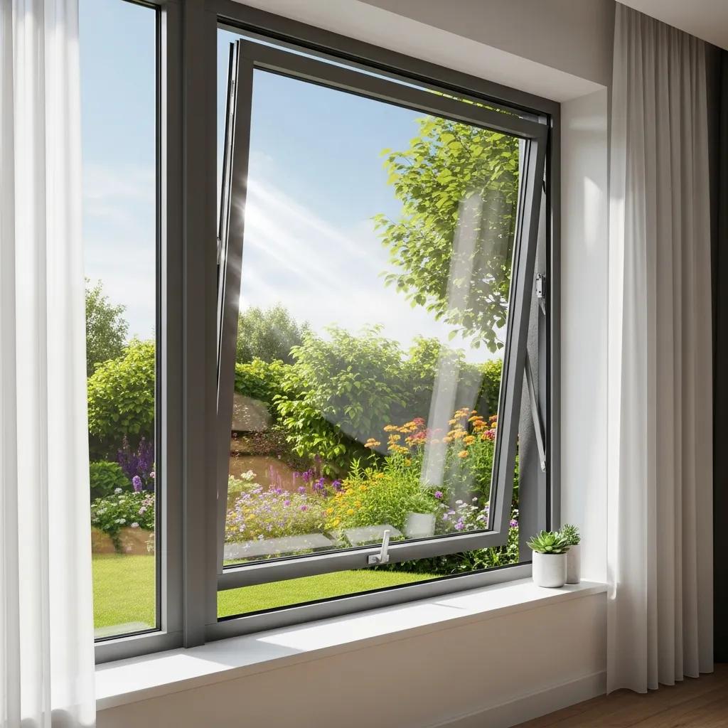 Awning window installed in a modern home — energy efficient and weather-resistant
