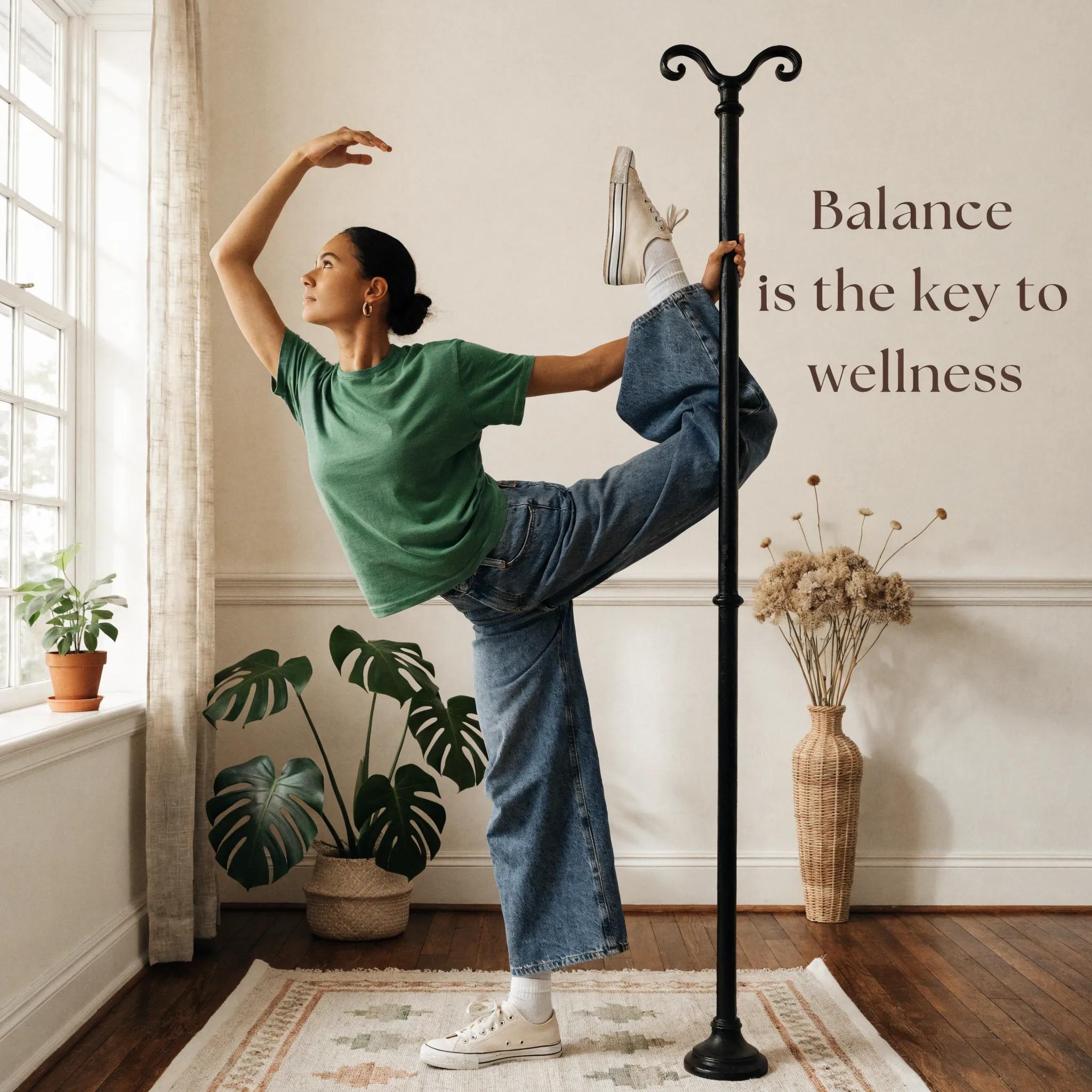 Person practicing barre techniques, showcasing the benefits for physical and mental wellness