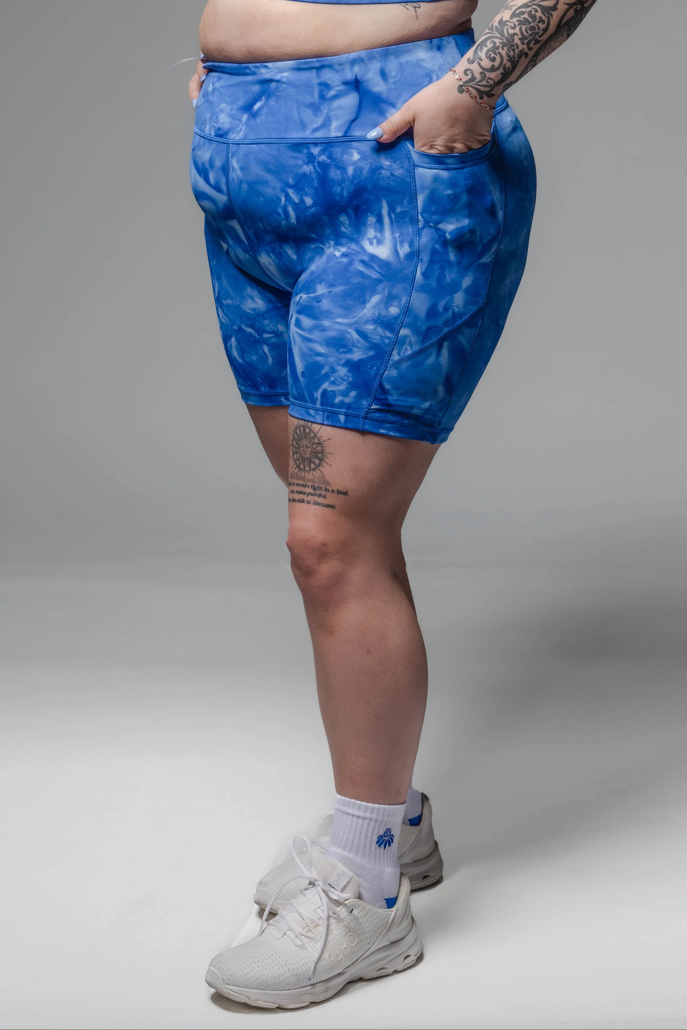 Lux Baseline Shorts (5") - Cobalt Tie Dye - XL & XXL ONLY