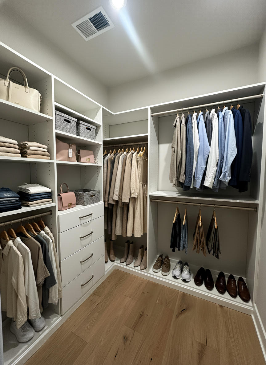Tailored Walk-In Closet Systems Designed Around You