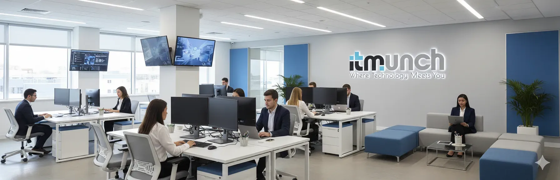 Digital Tools And Platforms For B2B Lead Generation Displayed In A Modern Office