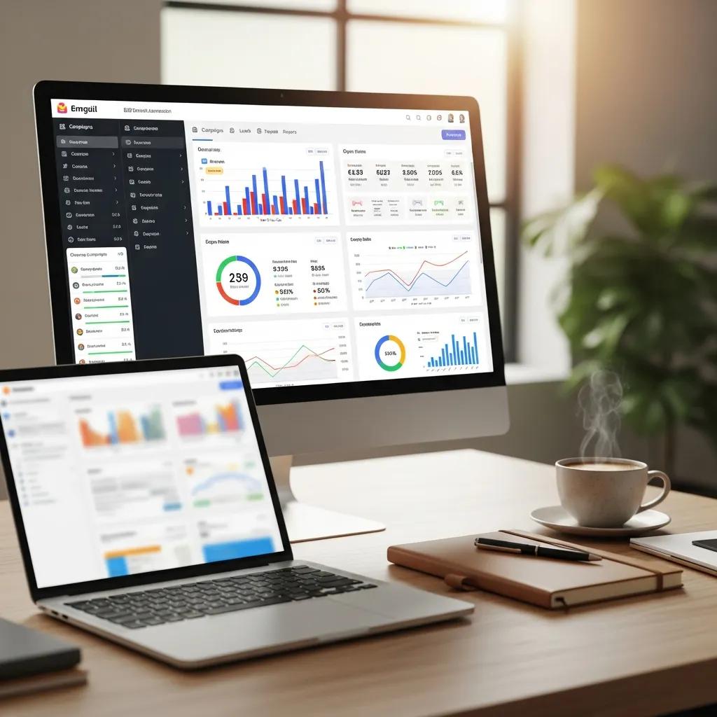B2B outreach automation tool interface showcasing analytics and performance metrics