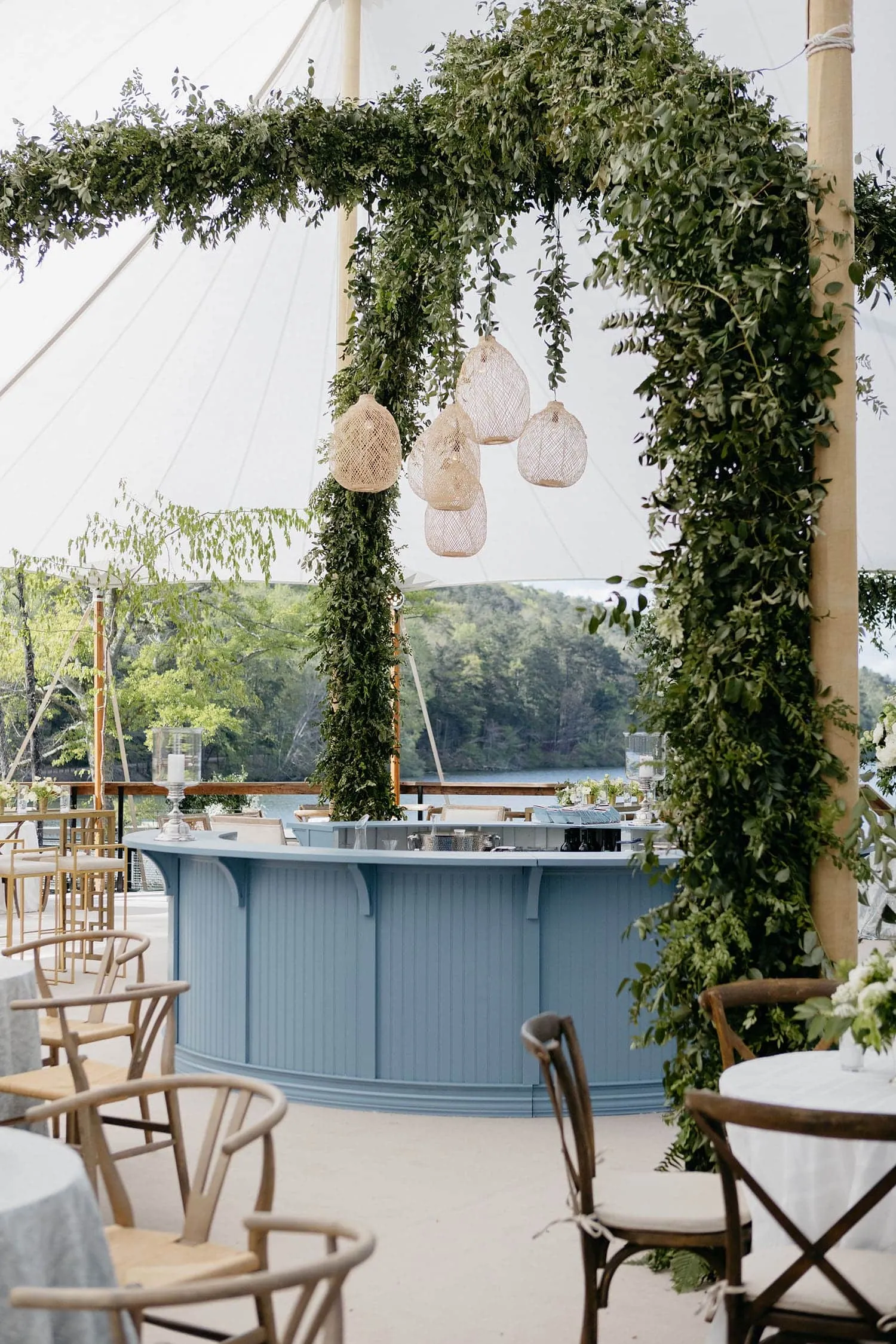 Large summer festival featuring a spacious clearspan event tent