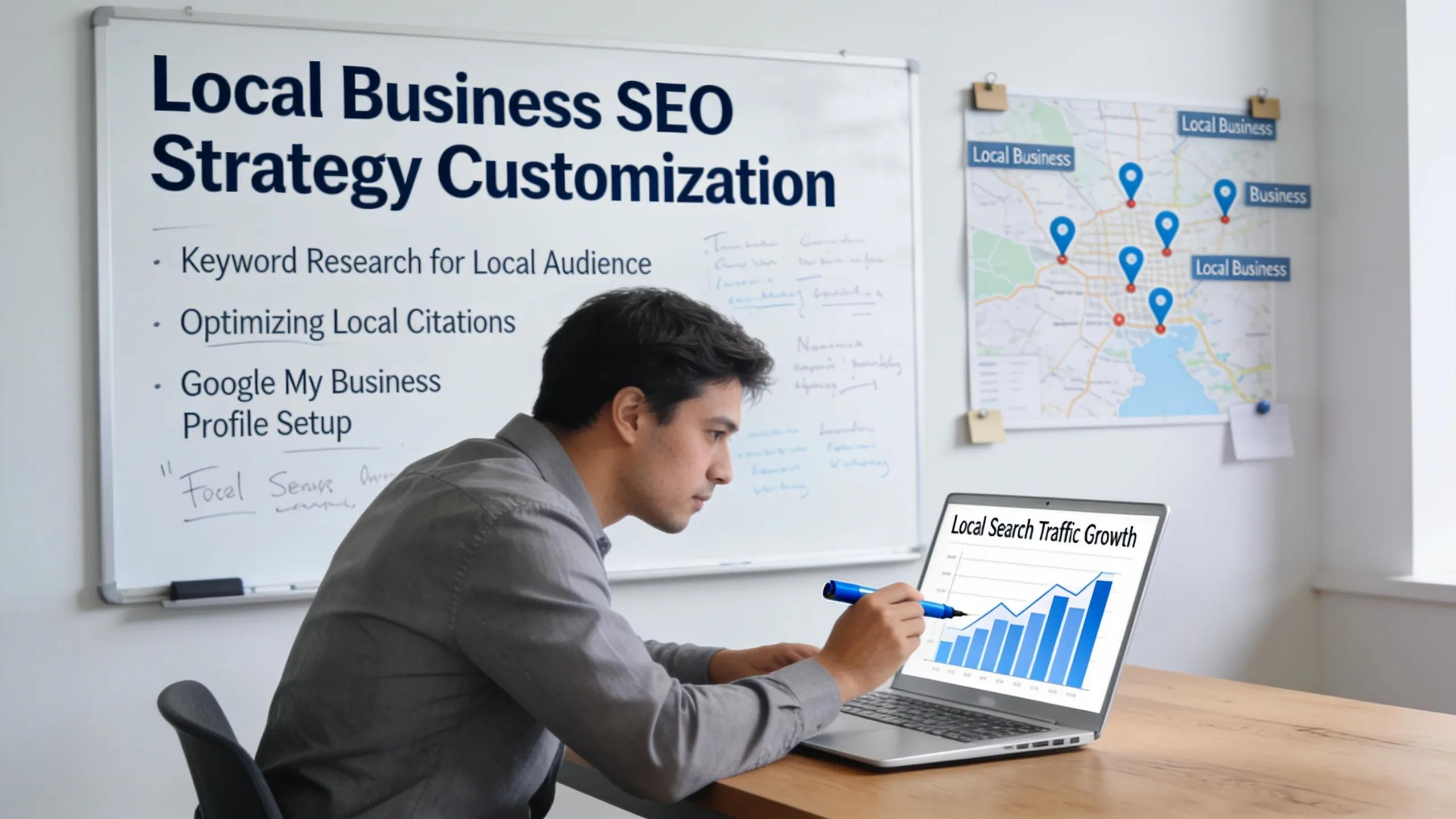 SEO consultant customizing strategies for local businesses SEO consultant customizing strategies for local businesses