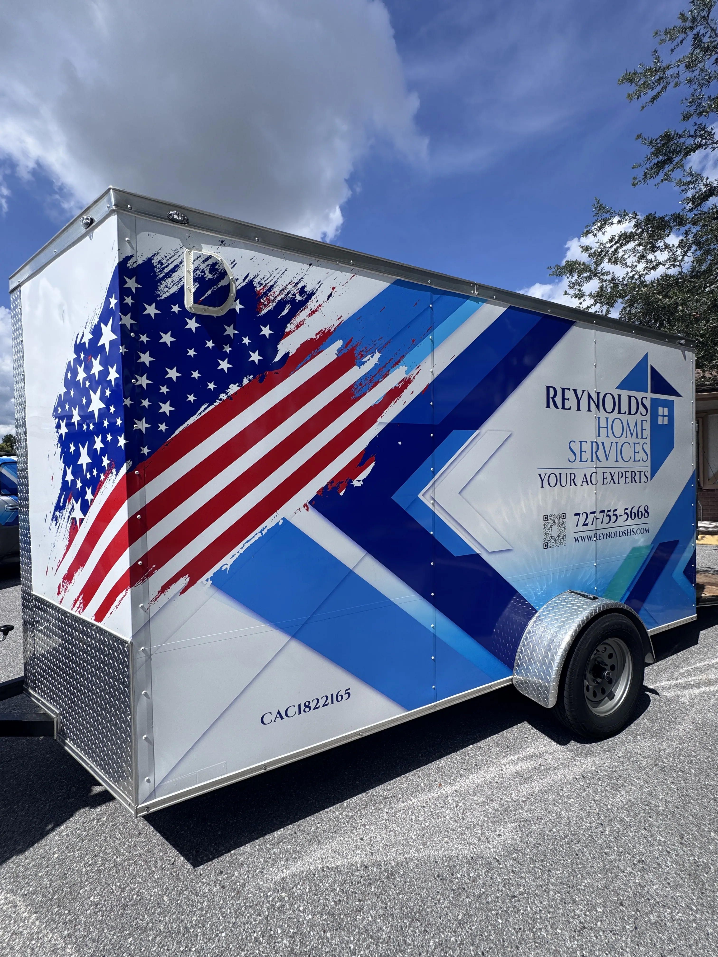 Reynolds Home Services emergency AC repair vehicle ready for fast cooling service in Pasco County