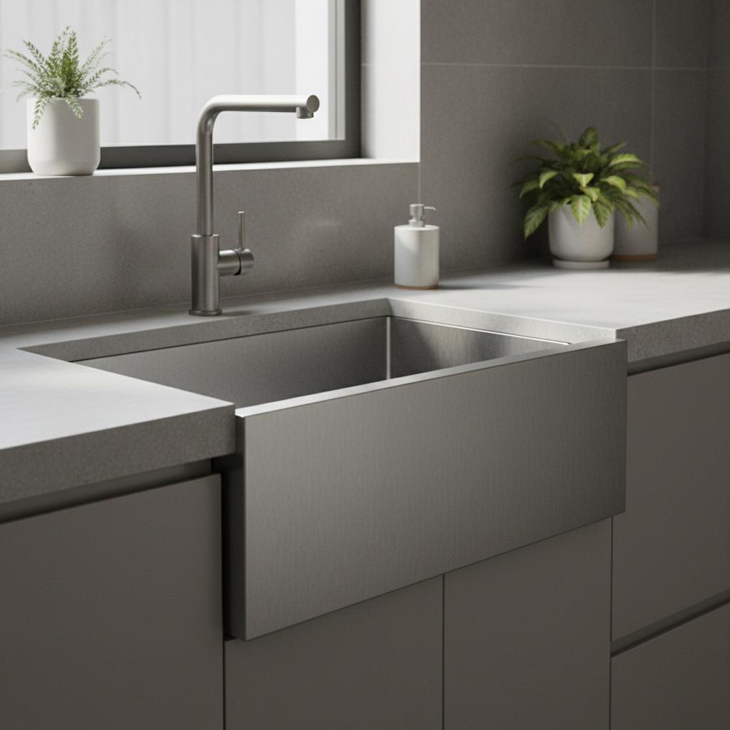 Introducing the Gun Grey Waterfall Sink