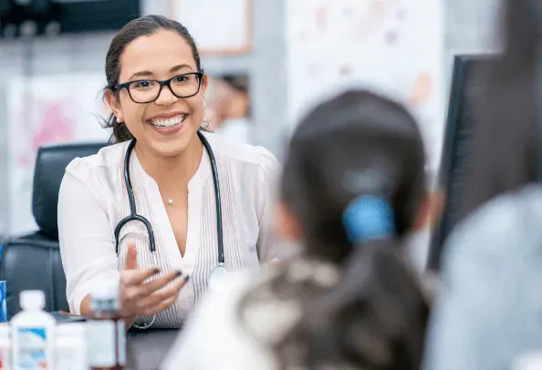 Healthcare professional discussing personalized weight loss plans with a patient