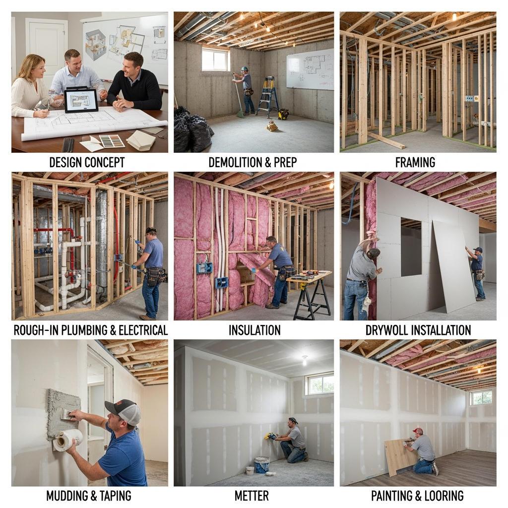 Transforming Spaces: The Process of Basement Finishing