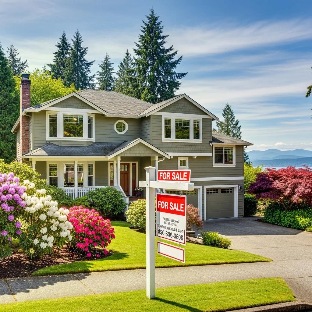 Tacoma home with welcoming curb appeal and mature landscaping