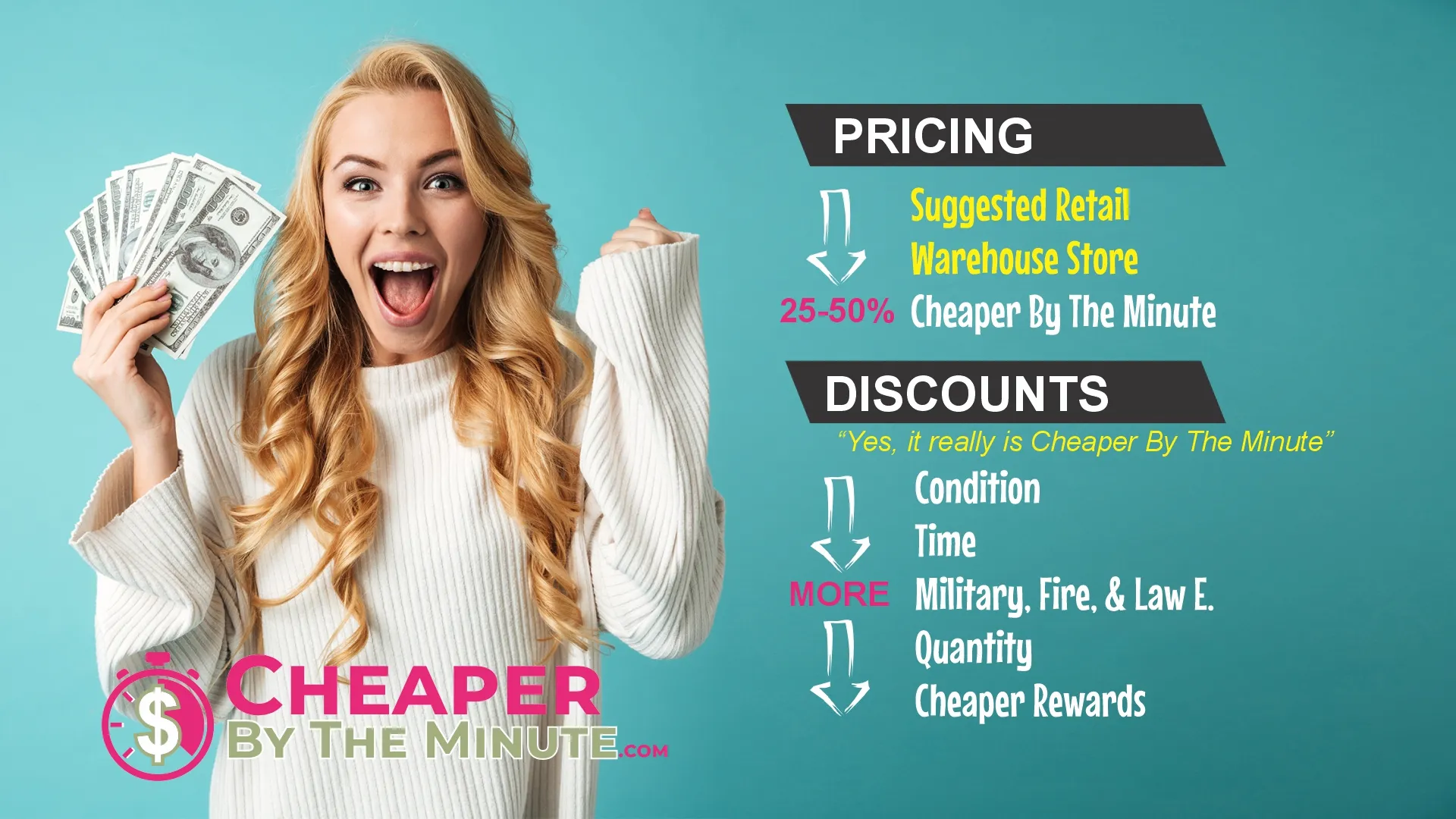 Shopper examining discount clothing rack with clear price tags