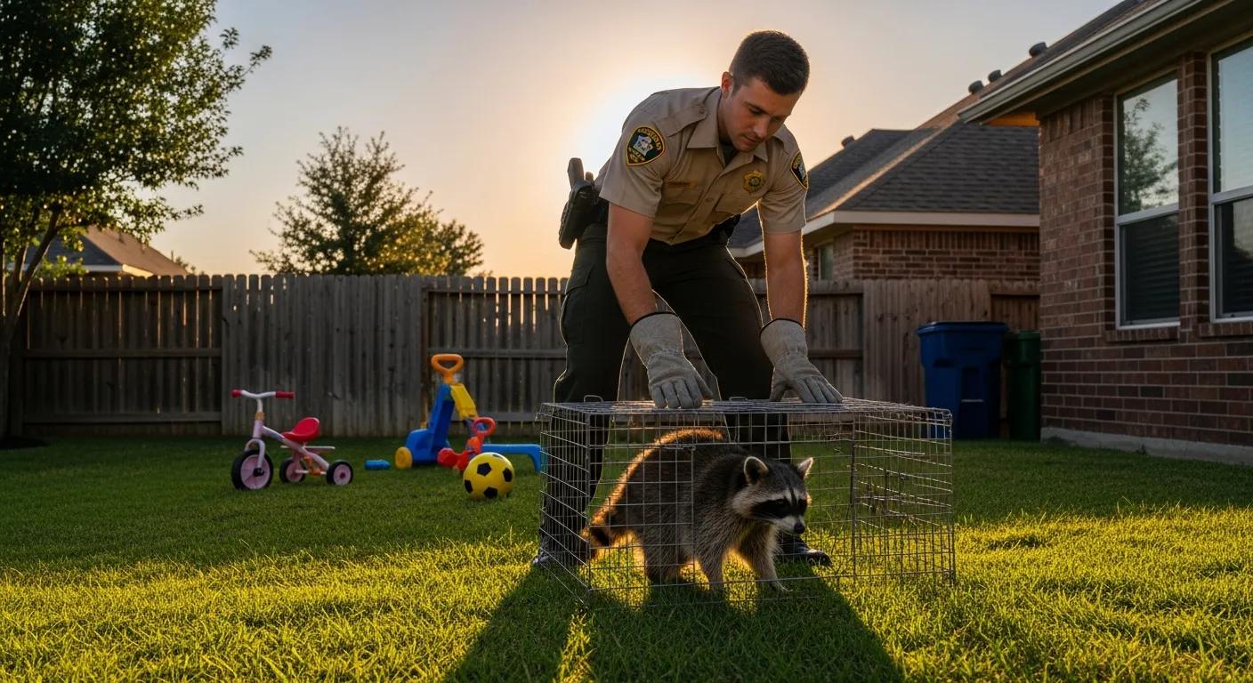 raccoon removal in residential area