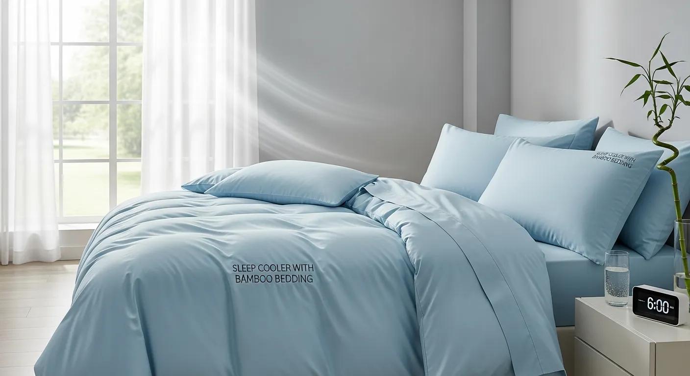 Sleep cooler with bamboo bedding