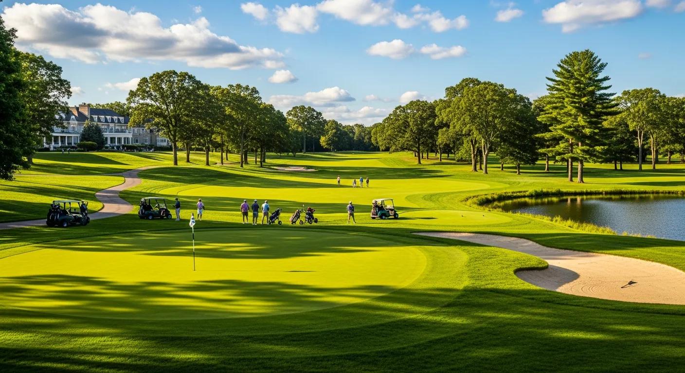 Summer at a Michigan golf resort &mdash; scenic fairways and relaxed play