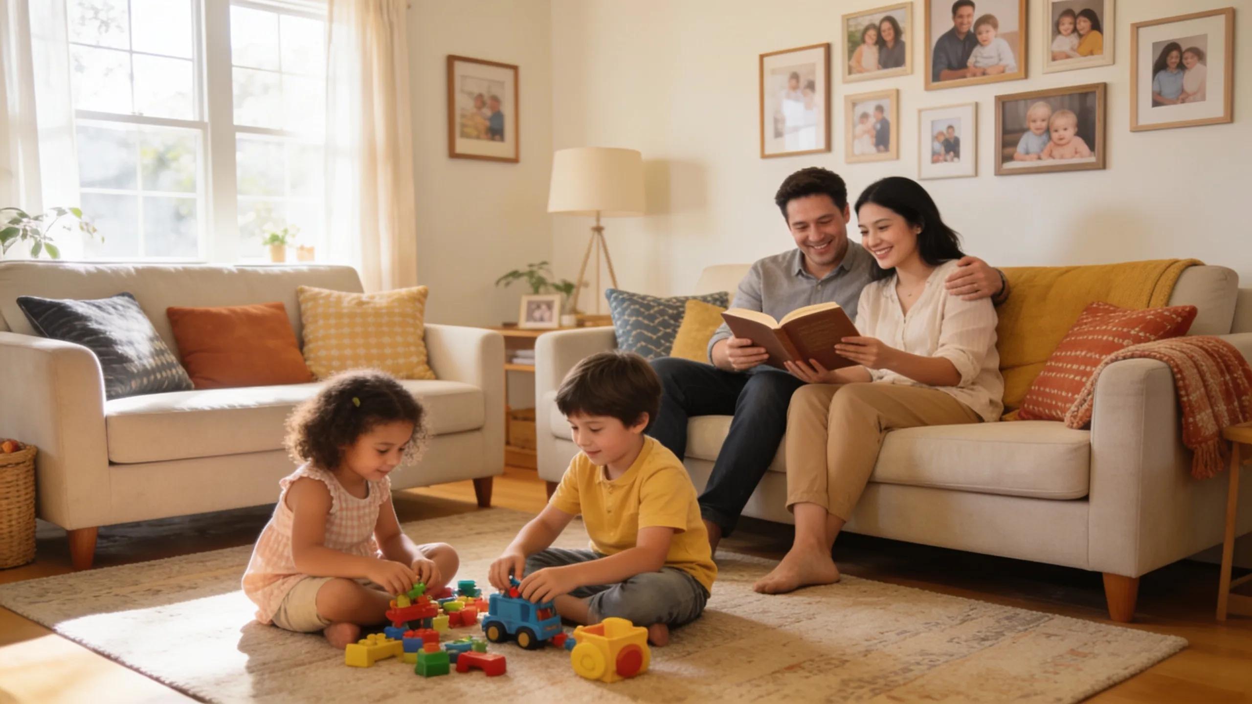 Family enjoying their home, representing the benefits of stability with fixed-rate mortgages