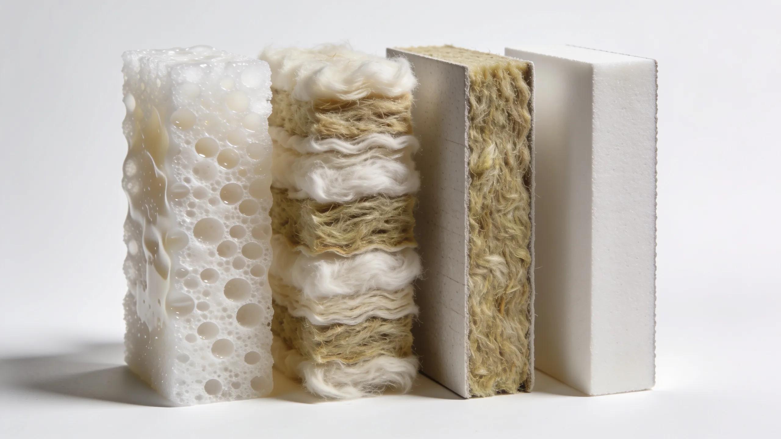 Various fire-resistant insulation materials meeting BAL ratings standards