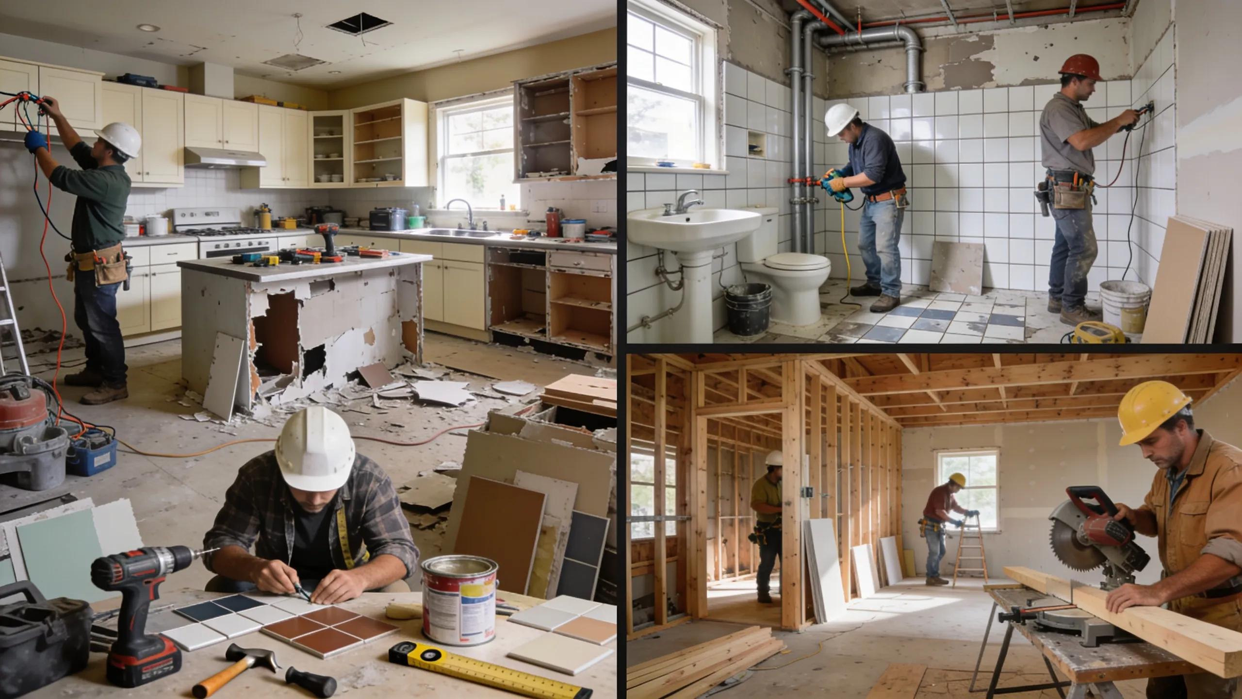 variety of services offered by local home remodeling contractors