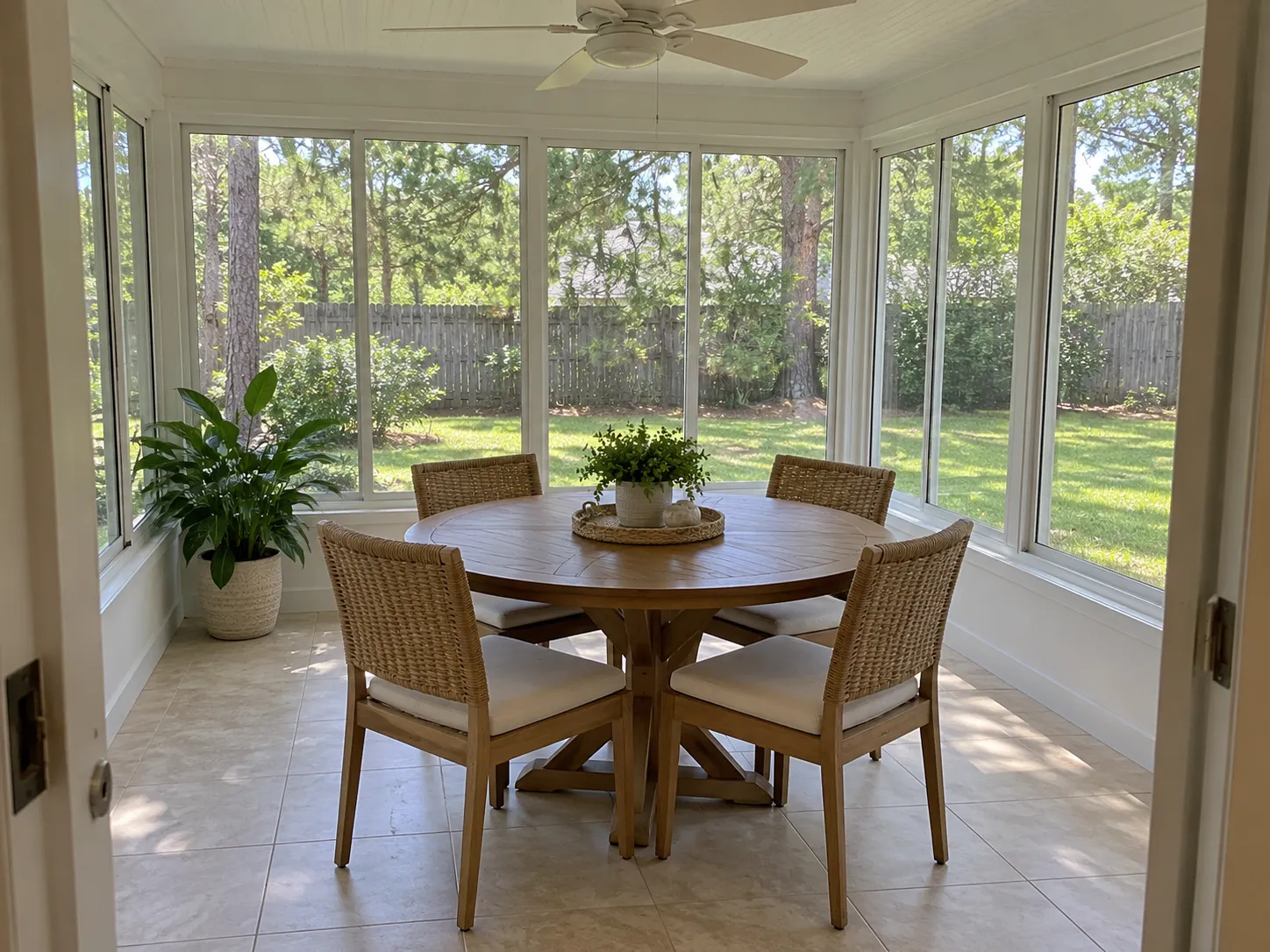 12×12 sunroom interior