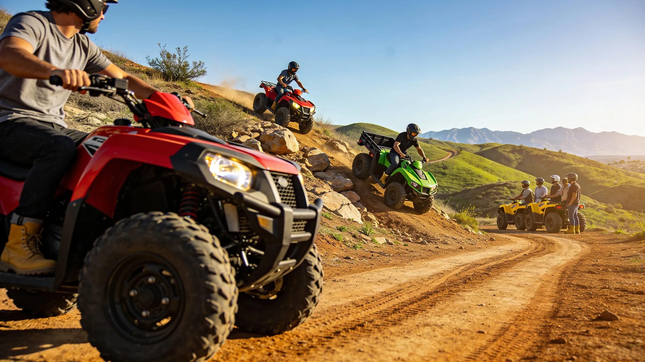 ATVs in Los Angeles landscape showcasing variety and excitement of off-road vehicles