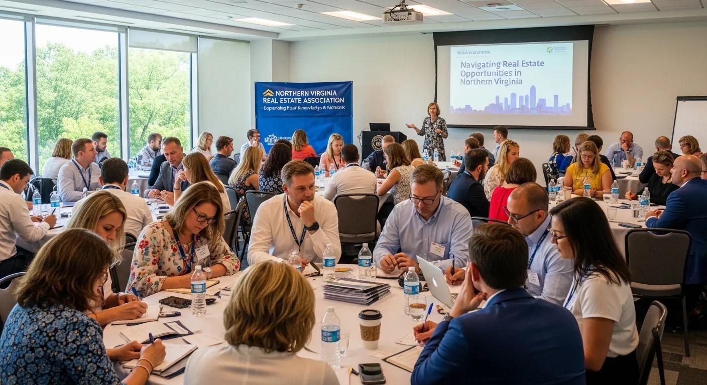 Attendees at a real estate workshop, highlighting educational opportunities in Northern Virginia