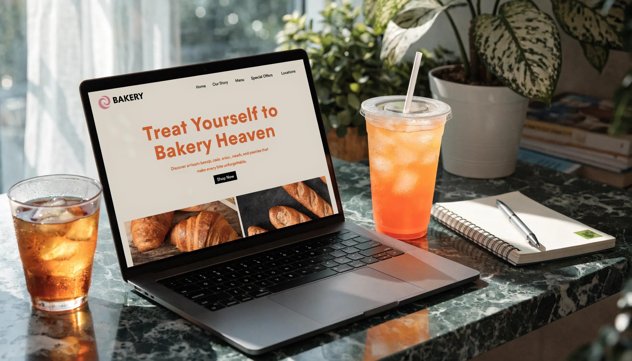 Well-designed website on a laptop representing the importance of online presence for small businesses