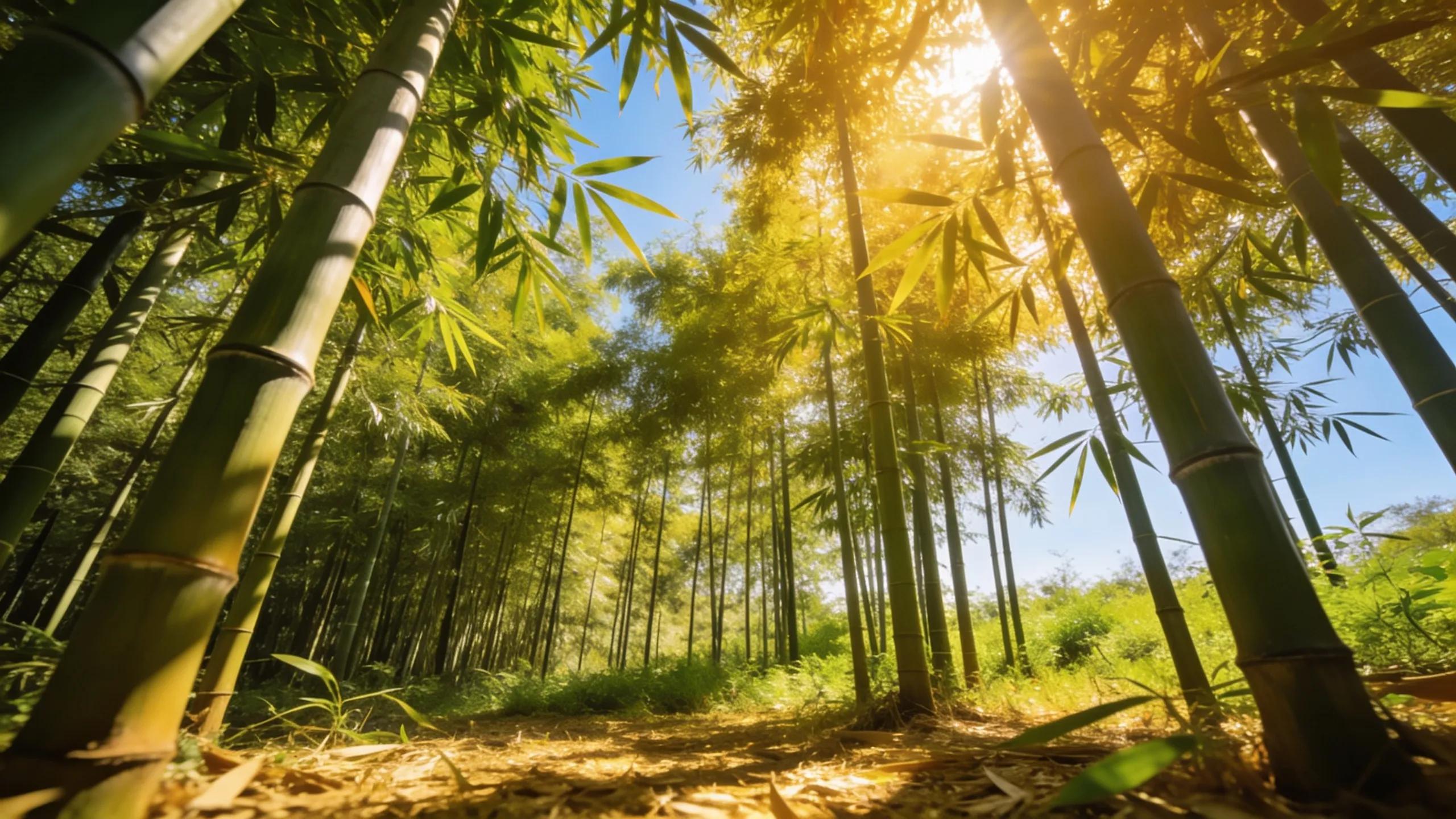 Sustainable bamboo field illustrating eco-friendly production of bamboo bedding