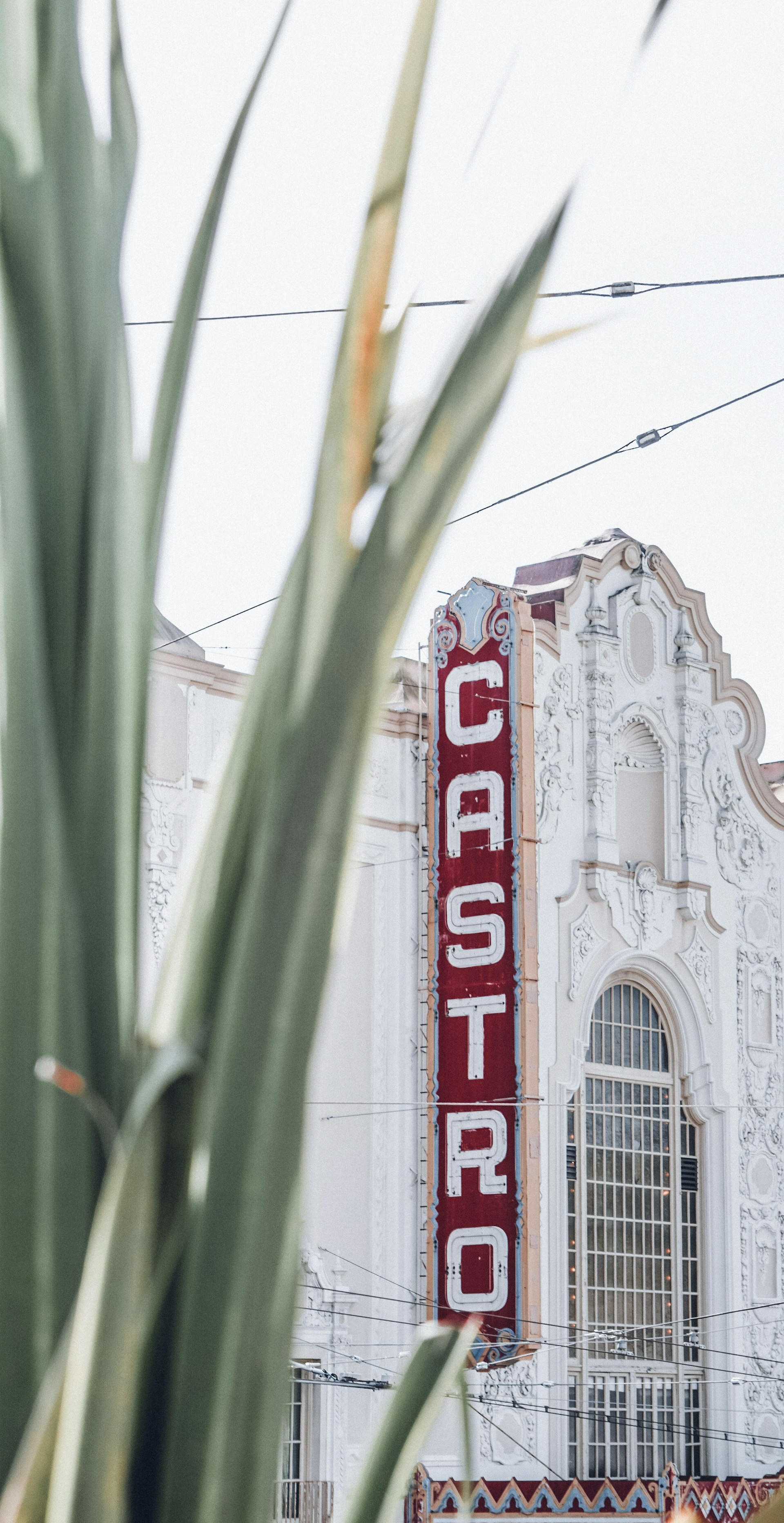 The red Castro marquee sign in San Francisco