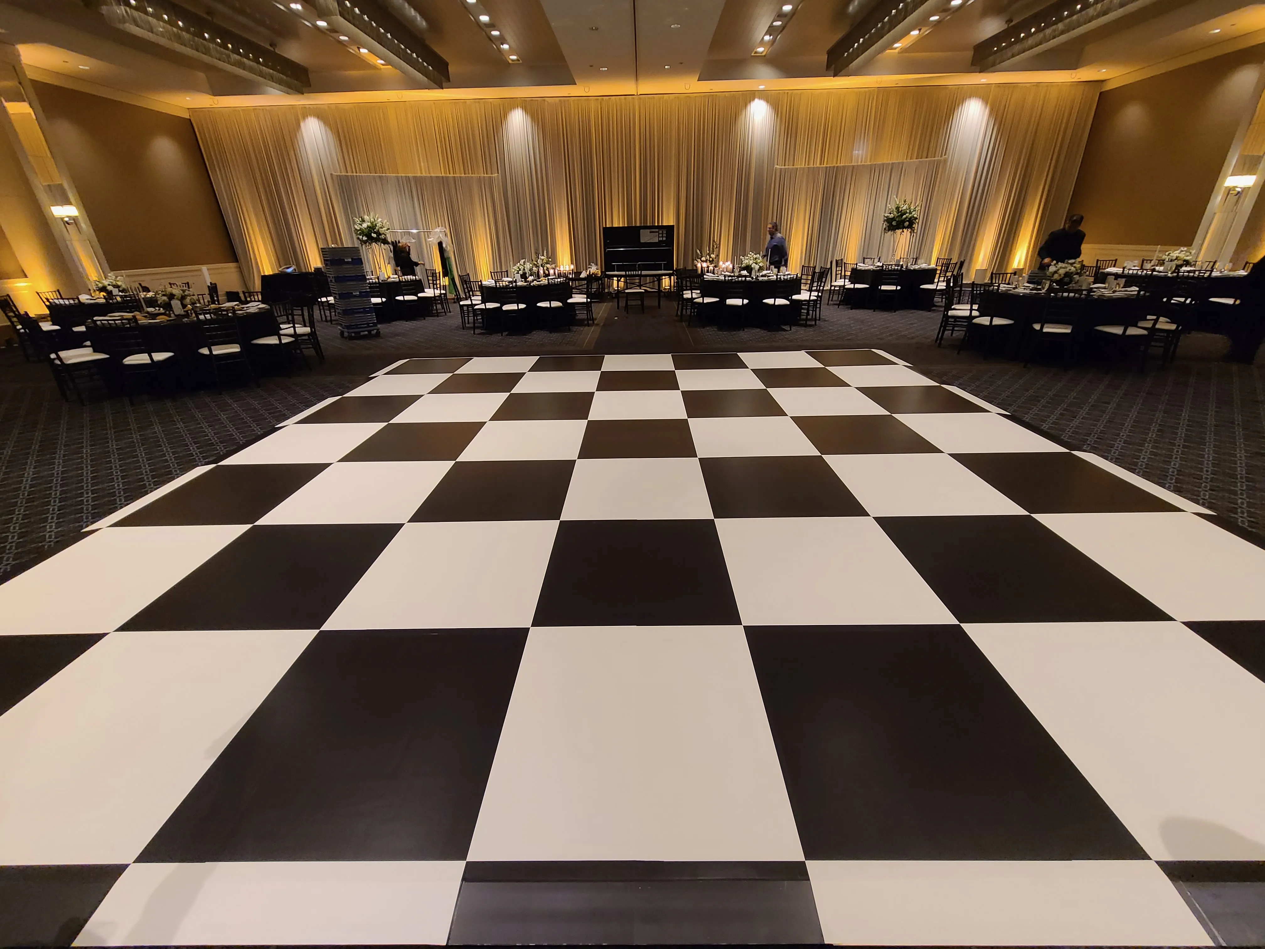 Elegant dance floor for Chicago wedding