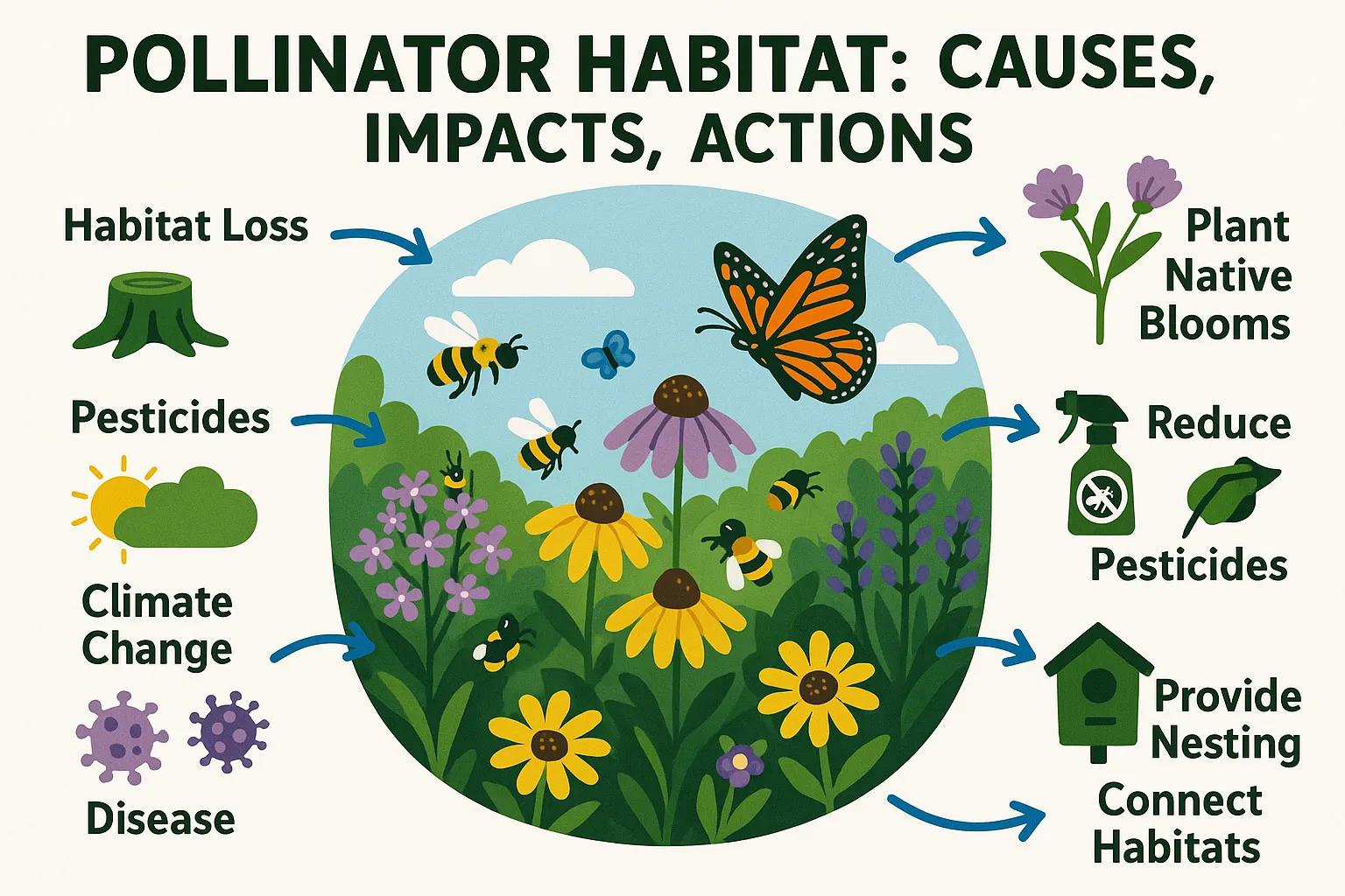Chart about pollinator loss