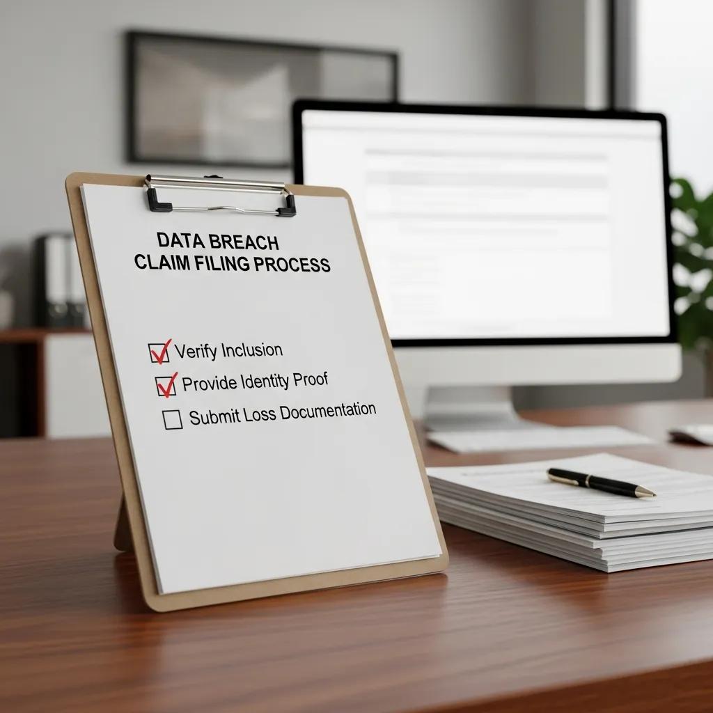 Checklist for filing a data breach claim with essential steps