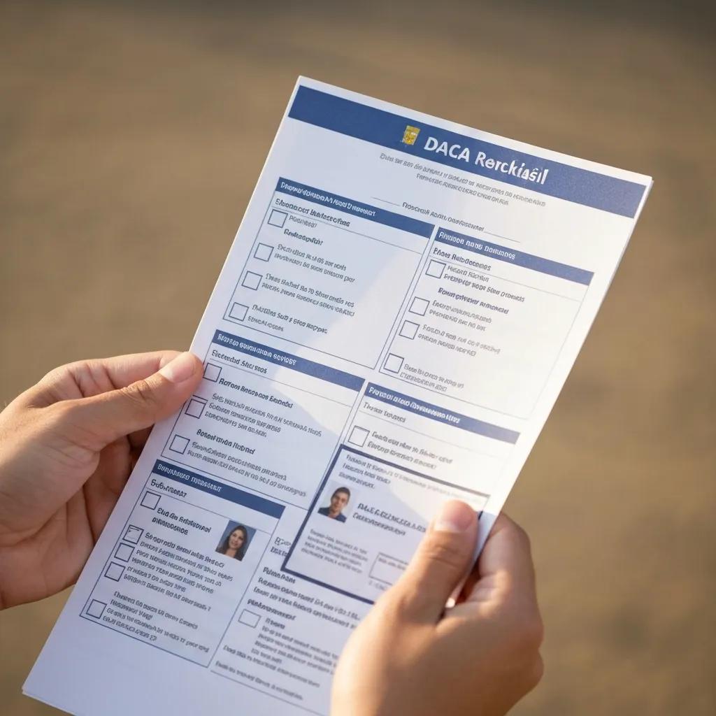 Document checklist for DACA renewal eligibility