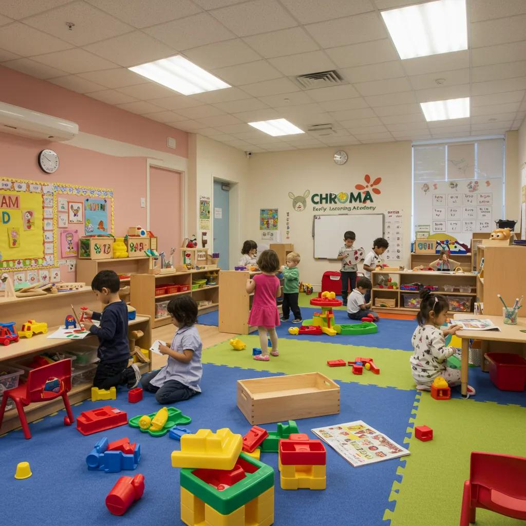 Children joyfully engaged in playful learning activities at Chroma Early Learning Academy Children joyfully engaged in playful learning activities at Chroma Early Learning Academy