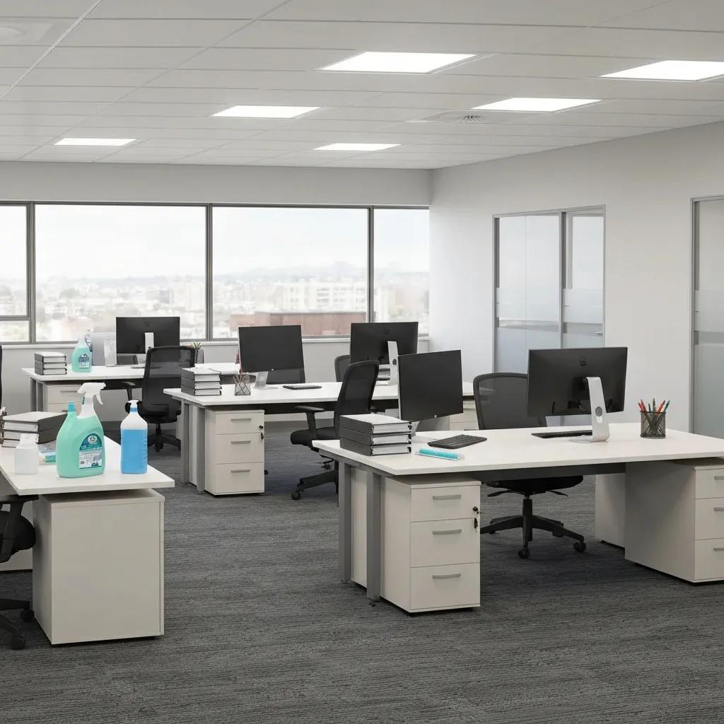 Tidy Everton Hills office demonstrating how professional cleaning supports productivity