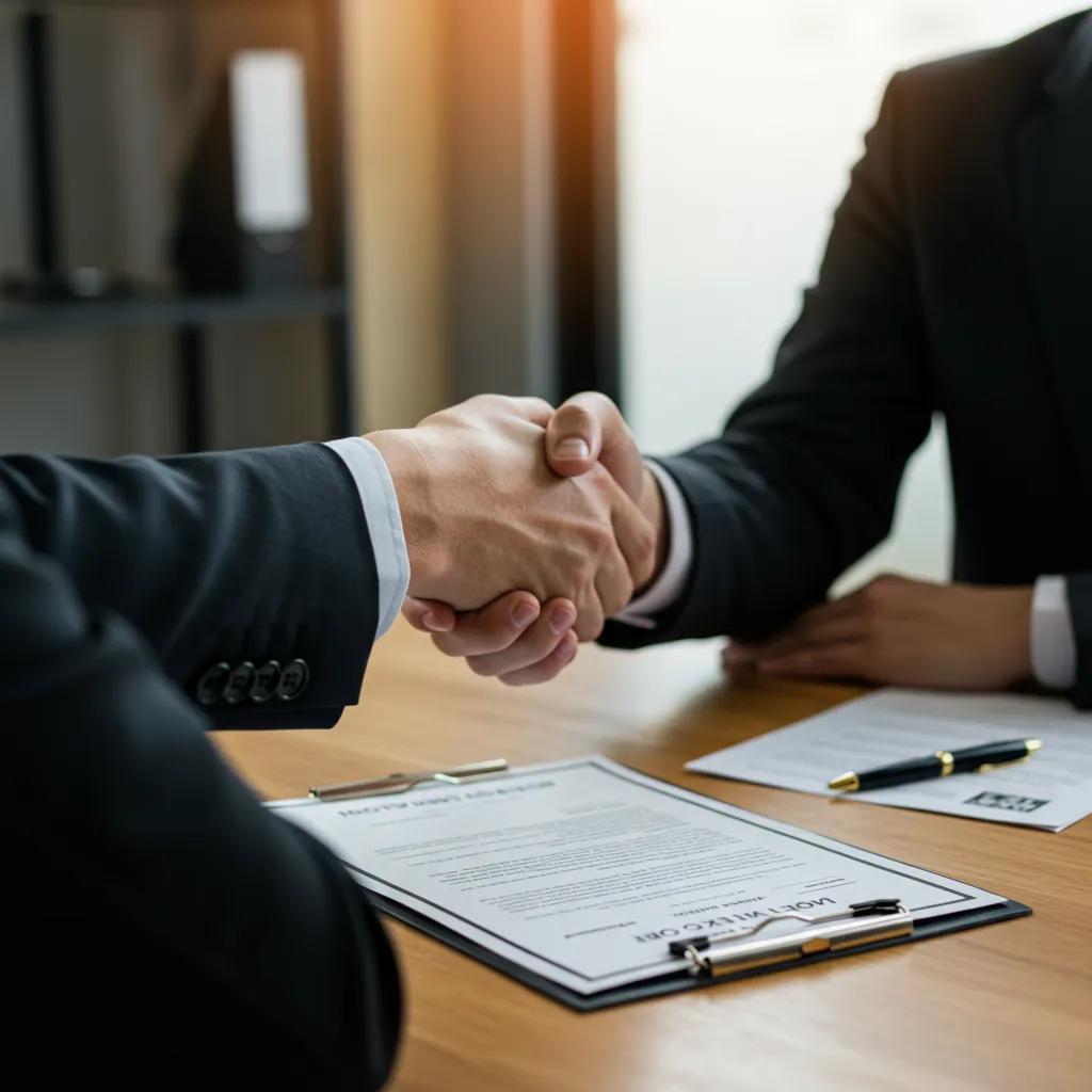 Client and investigator discussing No Trace, No Fee guarantee