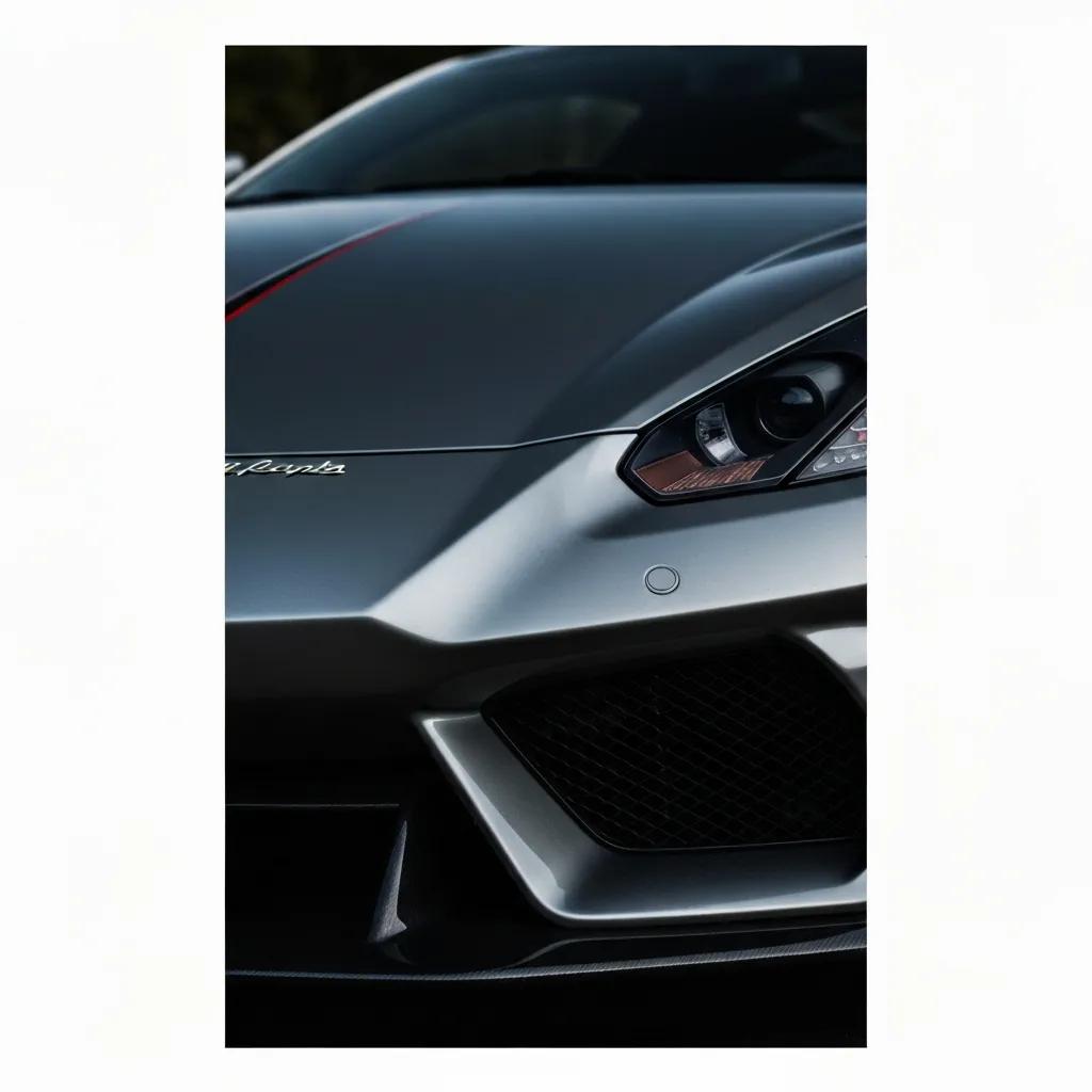 Close-up of a high-performance luxury car, illustrating how model choice influences rental pricing