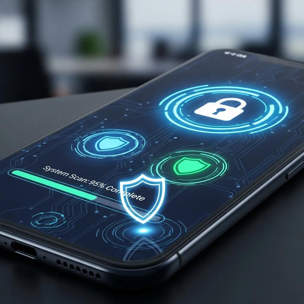Close-up of a smart device highlighting security and vulnerabilities