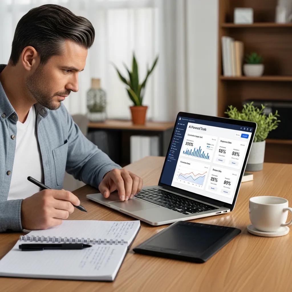 Dashboard showing automated lead scoring for consultant outreach