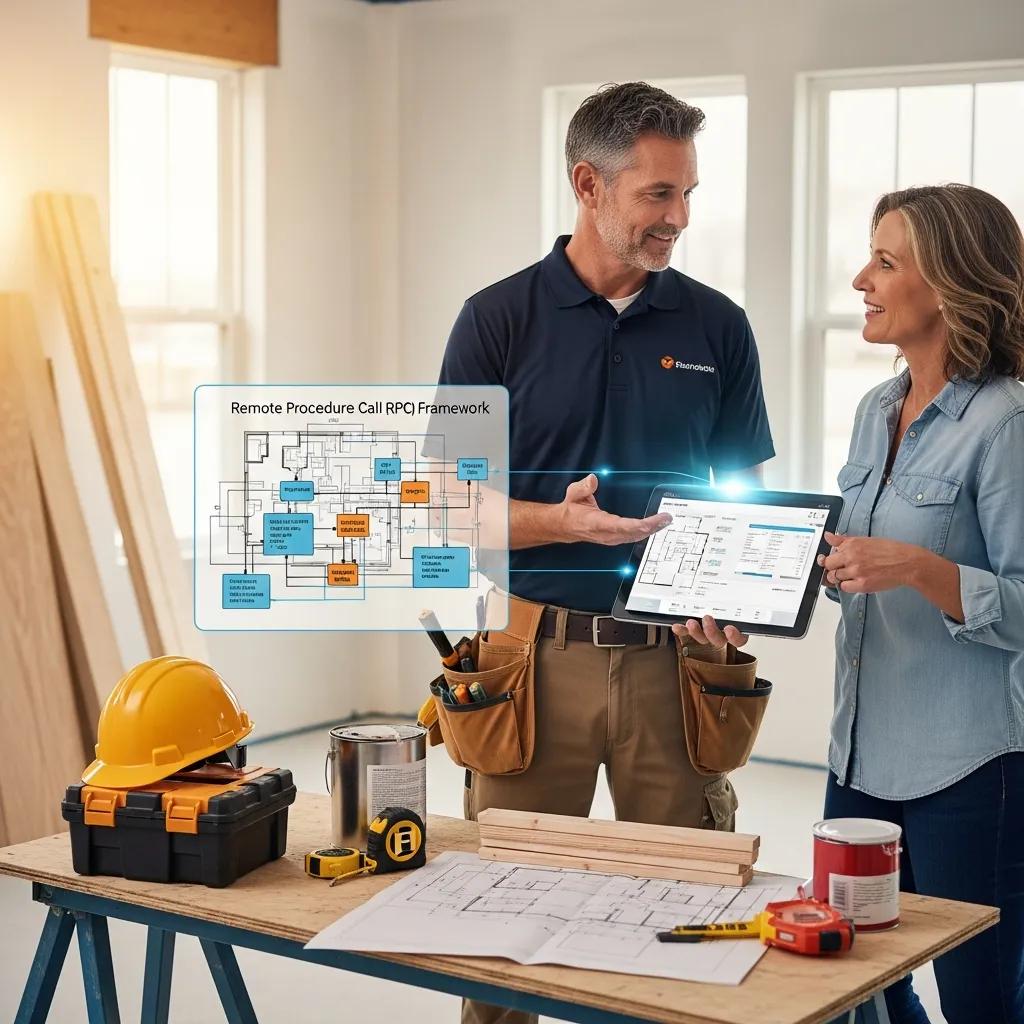 Contractor and homeowner reviewing the RPC Framework for customer retention