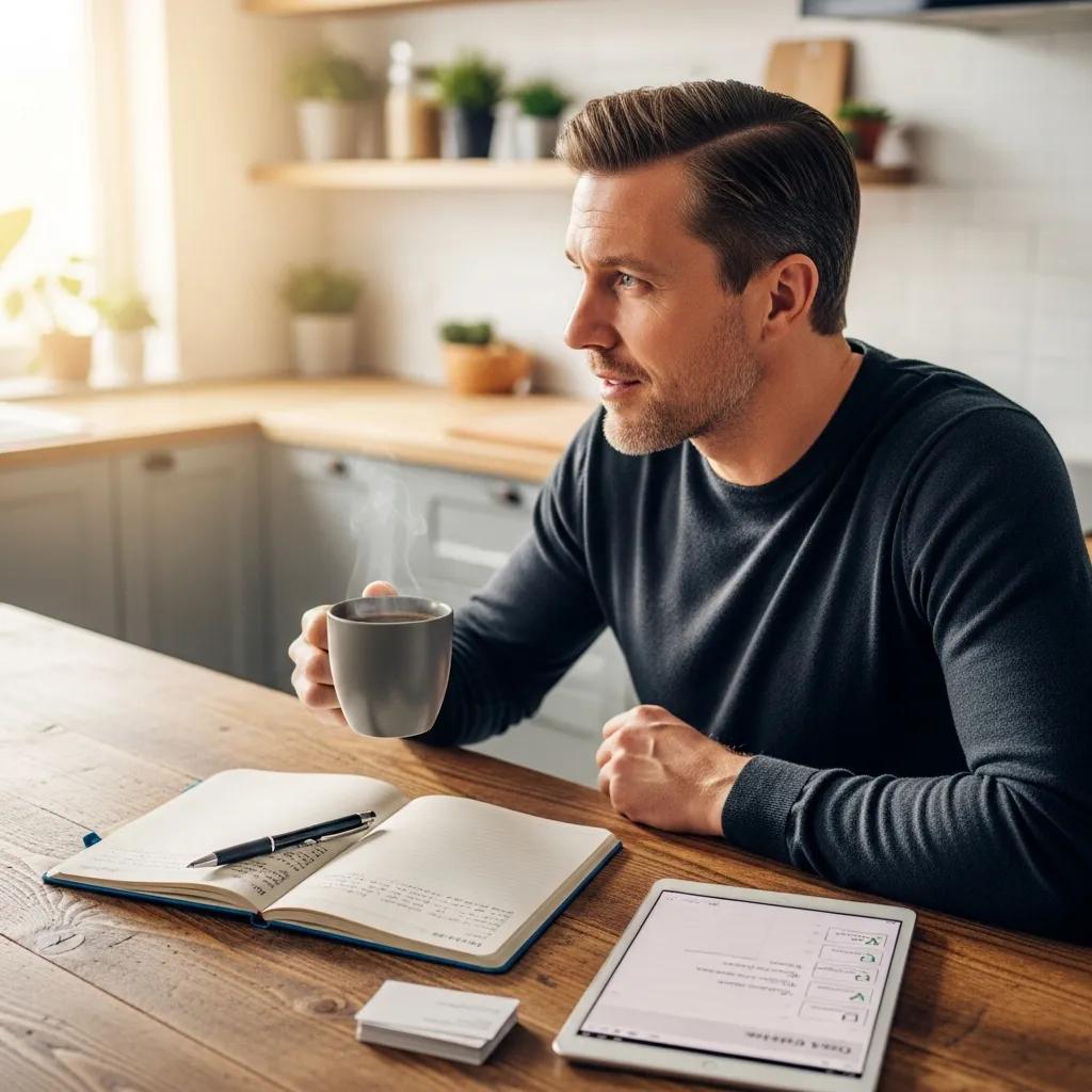 Contractor using short daily habits to stay sharp and confident before job sites