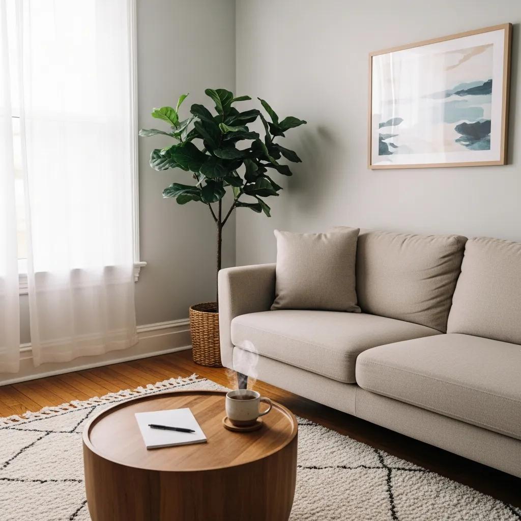 Cozy therapy room with comfortable seating and calming decor — a visual for compassionate mental health care