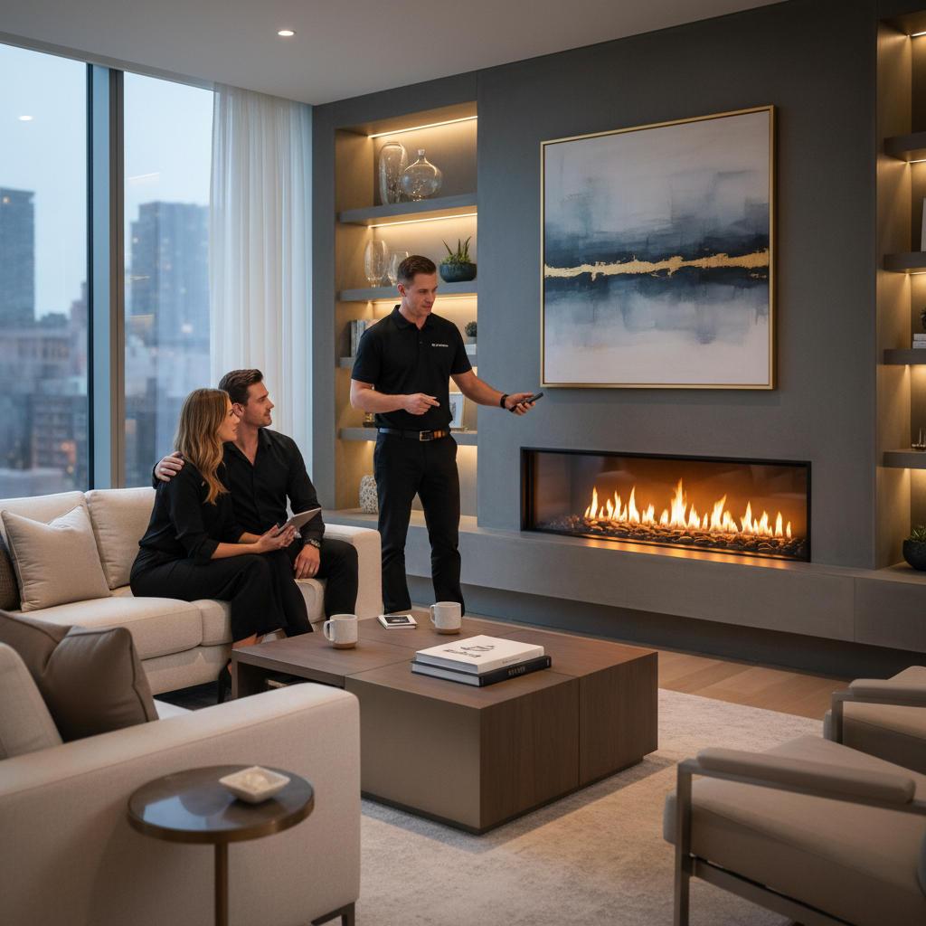 Gas Fireplaces: Modern Elegance