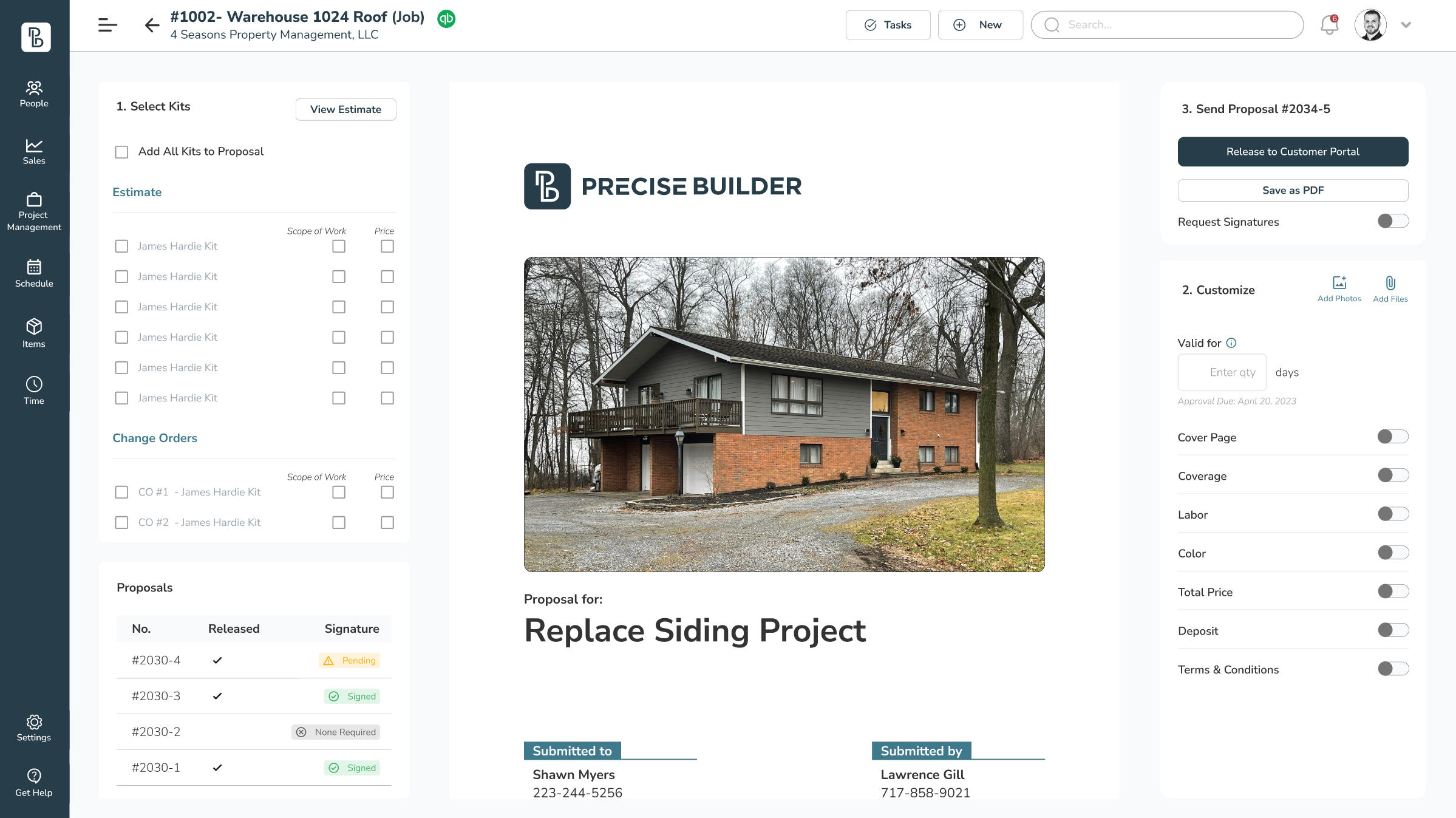 Simplified Estimating and Proposals