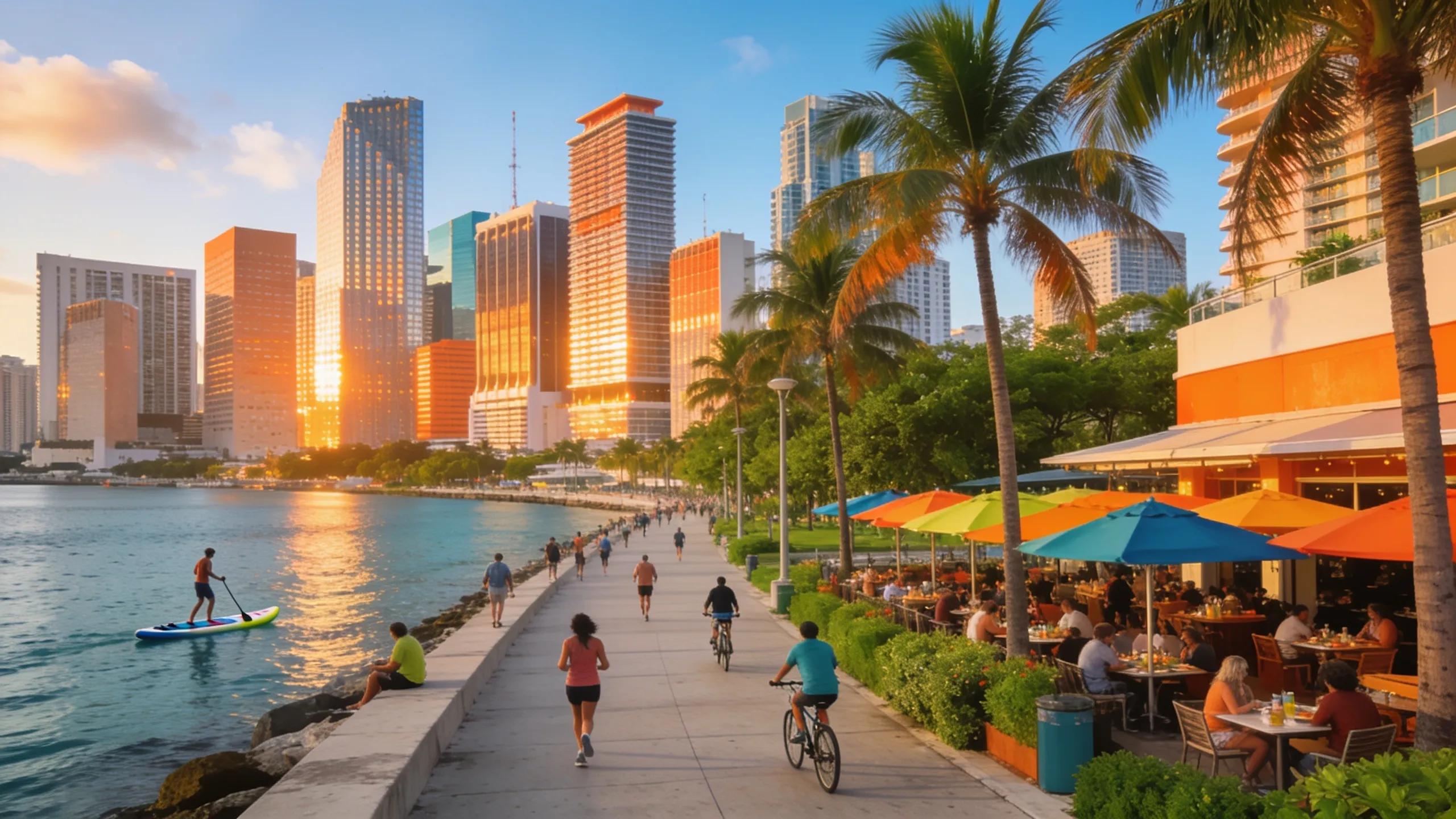 Vibrant Miami cityscape reflecting its status as a top-tier global hub for living and real estate investment