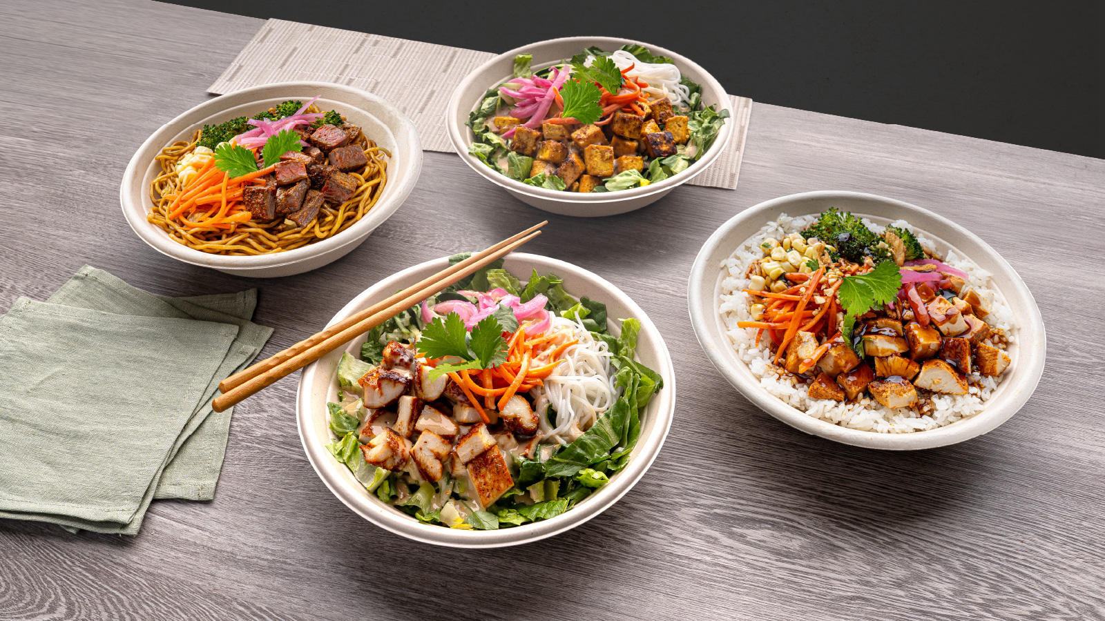 Unique Rice and Noodle Bowls