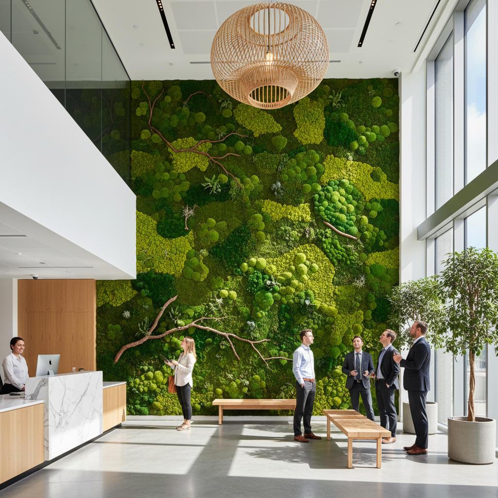 Preserved Moss Walls and Living Walls