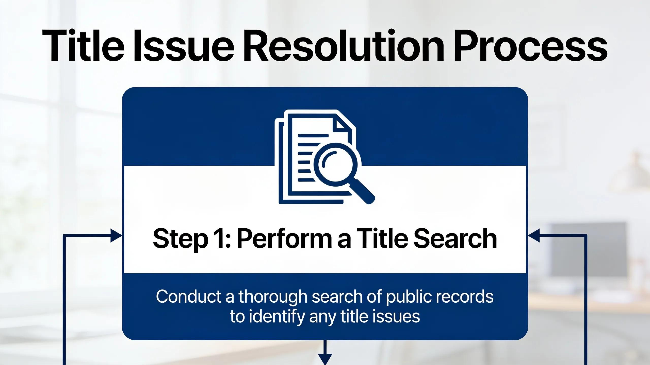 Performing a title search is the first step toward sorting out title issues before signing