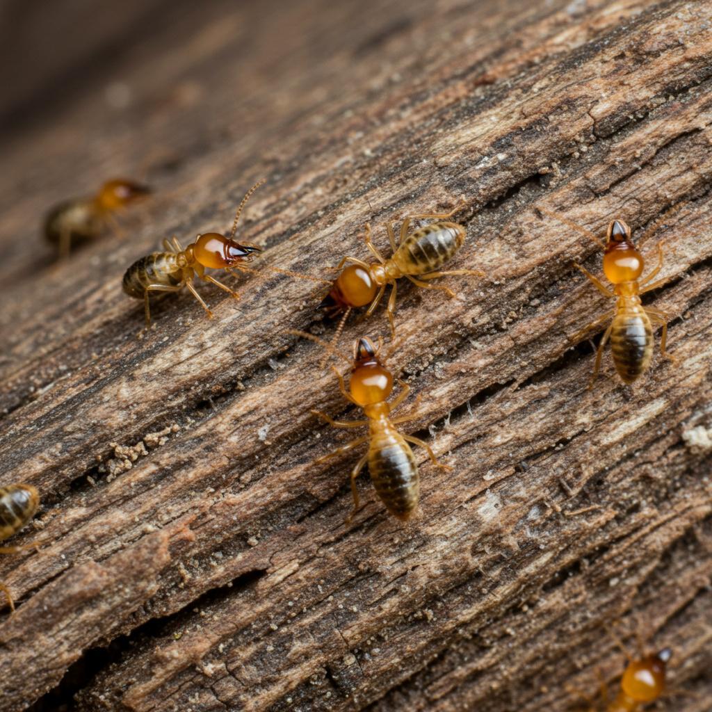 Illustration of structural damage from termites and rodents, emphasizing the need for early detection