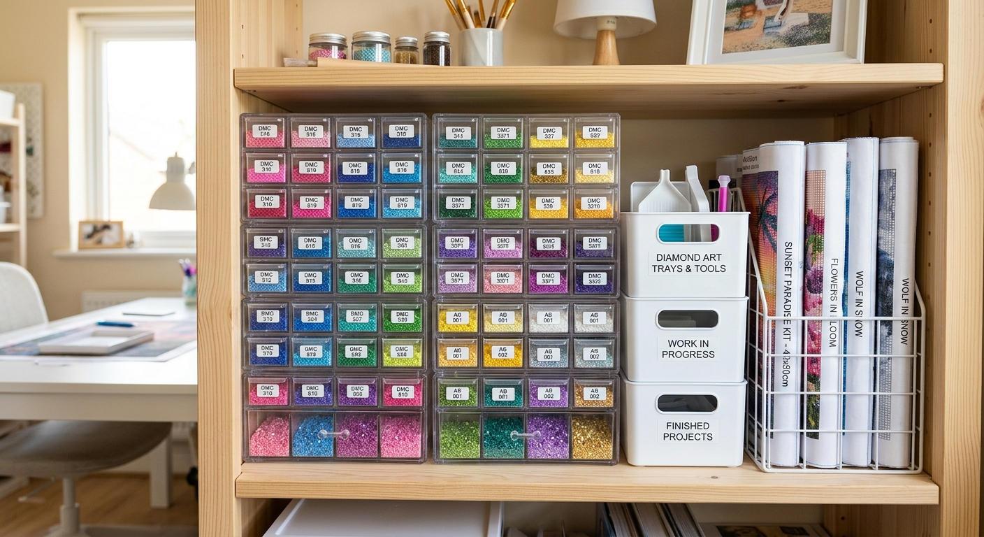 Practical Diamond Art Storage Ideas to Organize Your Craft Supplies