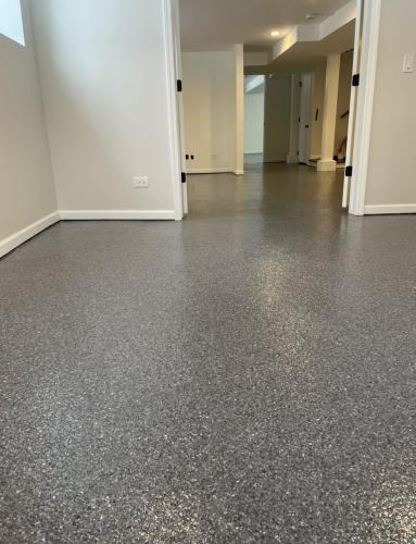 Thorough Diamond-Grind Prep and Decorative Flake Customization