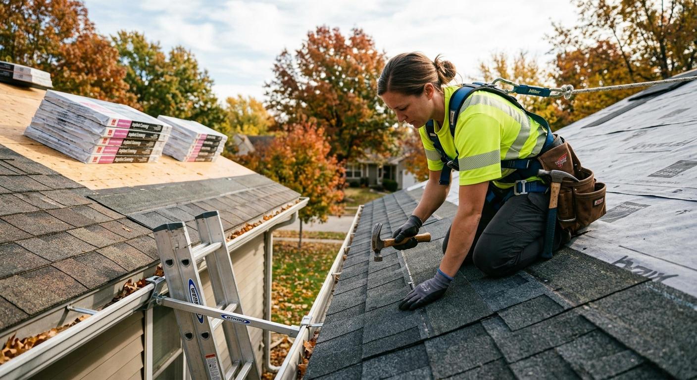 Fixing Shingles and Flashing Before the Snow Arrives