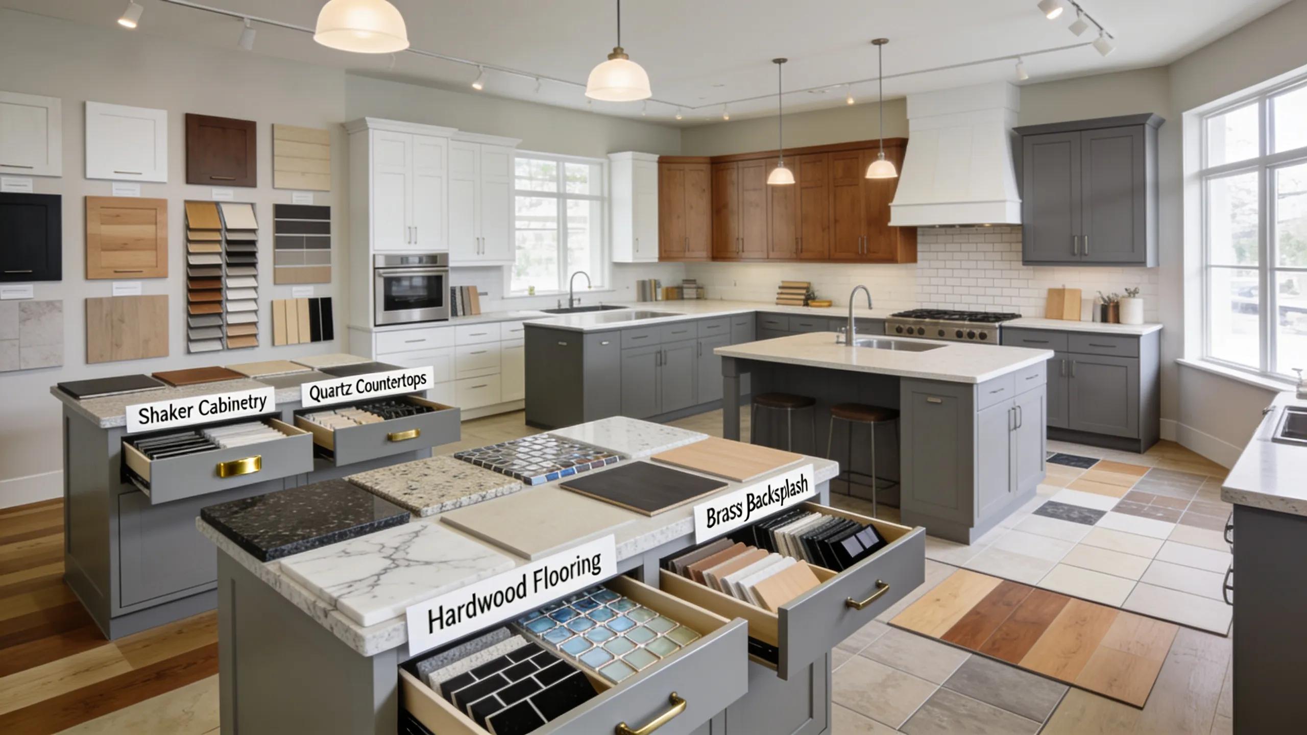 Variety of kitchen remodeling styles showcasing custom cabinetry and quality materials